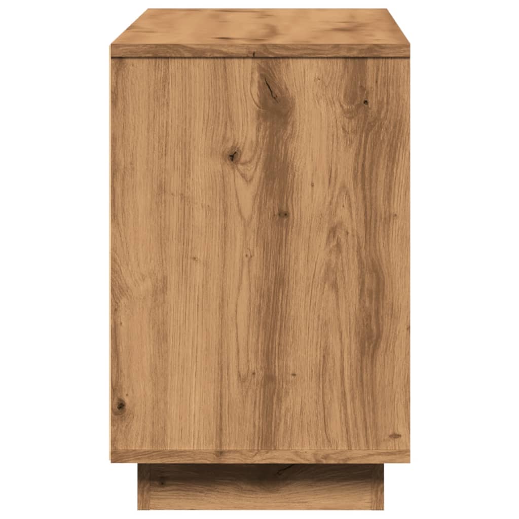 Dressoir 102x35x55 cm bewerkt hout artisanaal eikenkleurig - AllerleiShop