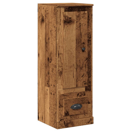 Hoge kast 36x35,5x103,5 cm bewerkt hout oud houtkleurig - AllerleiShop