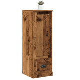 Hoge kast 36x35,5x103,5 cm bewerkt hout oud houtkleurig - AllerleiShop