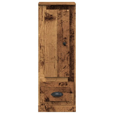 Hoge kast 36x35,5x103,5 cm bewerkt hout oud houtkleurig - AllerleiShop