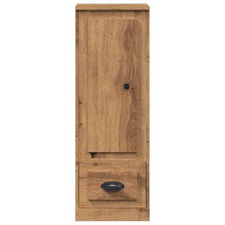 Hoge kast 36x35,5x103,5 cm bewerkt hout artisanaal eikenkleurig - AllerleiShop