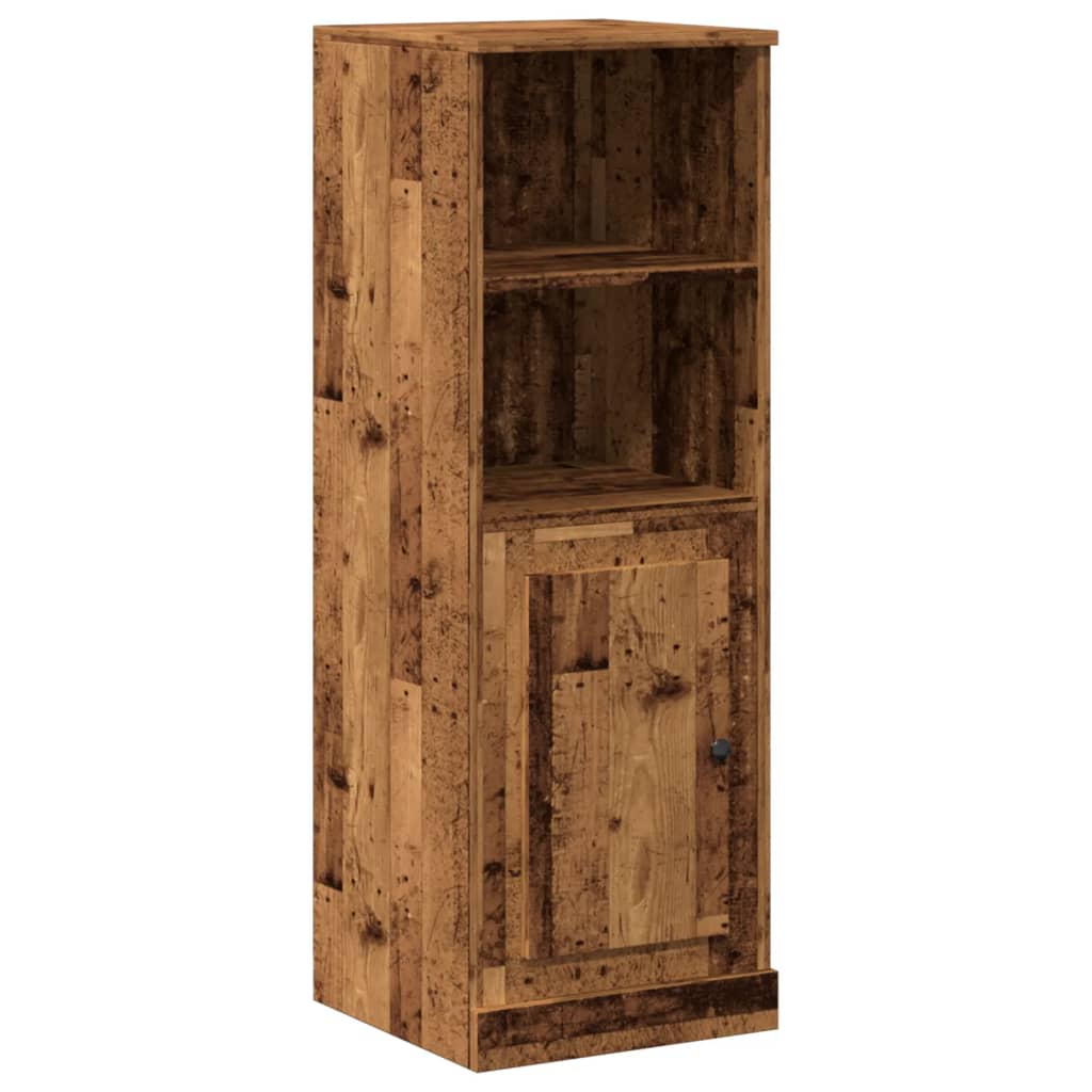 Hoge kast 36x35,5x103,5 cm bewerkt hout oud houtkleurig - AllerleiShop