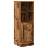 Hoge kast 36x35,5x103,5 cm bewerkt hout oud houtkleurig - AllerleiShop