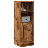 Hoge kast 36x35,5x103,5 cm bewerkt hout oud houtkleurig - AllerleiShop