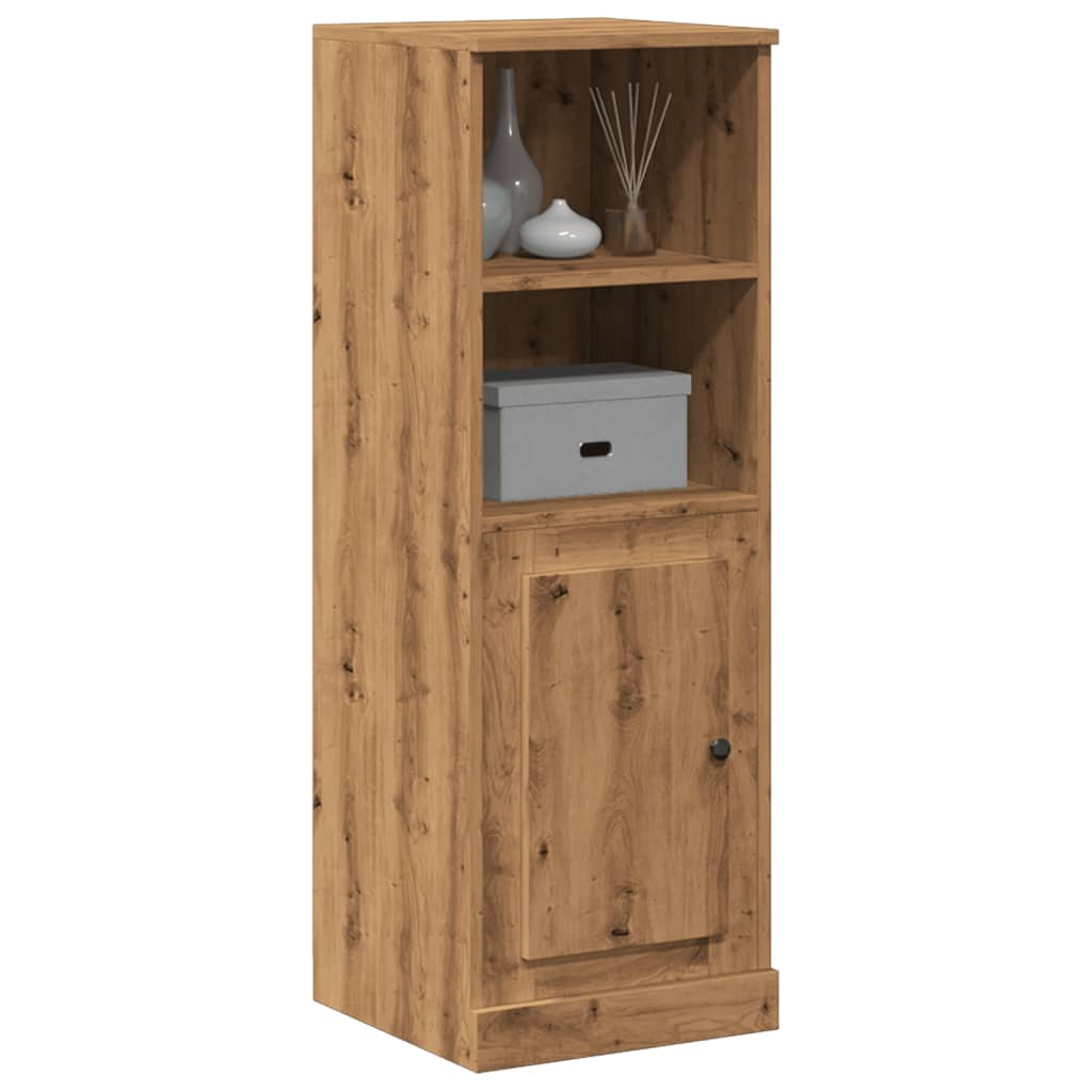 Hoge kast 36x35,5x103,5 cm bewerkt hout artisanaal eikenkleurig - AllerleiShop