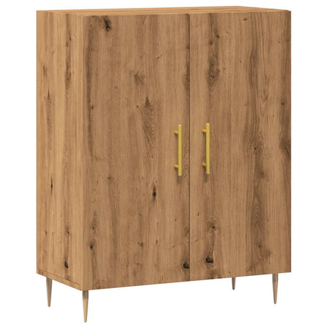 Dressoir 69,5x34x90 cm bewerkt hout artisanaal eikenkleur - AllerleiShop