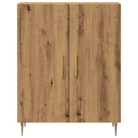 Dressoir 69,5x34x90 cm bewerkt hout artisanaal eikenkleur - AllerleiShop