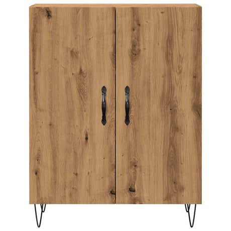 Dressoir 69,5x34x90 cm bewerkt hout artisanaal eikenkleur - AllerleiShop