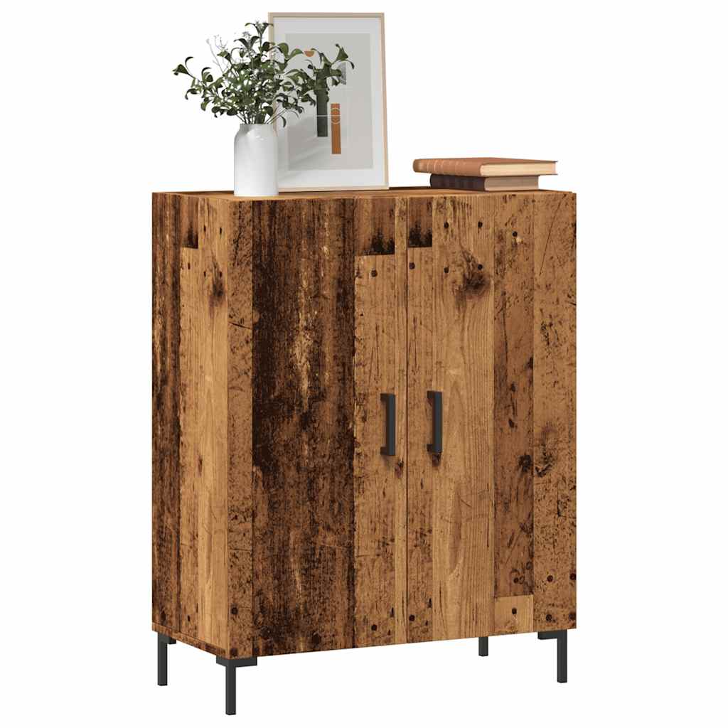 Dressoir 69,5x34x90 cm bewerkt hout oud houtkleurig - AllerleiShop