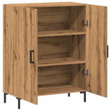 Dressoir 69,5x34x90 cm bewerkt hout artisanaal eikenkleur - AllerleiShop