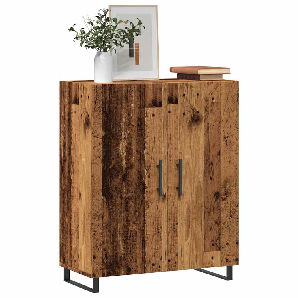 Dressoir 69,5x34x90 cm bewerkt hout oud houtkleurig - AllerleiShop