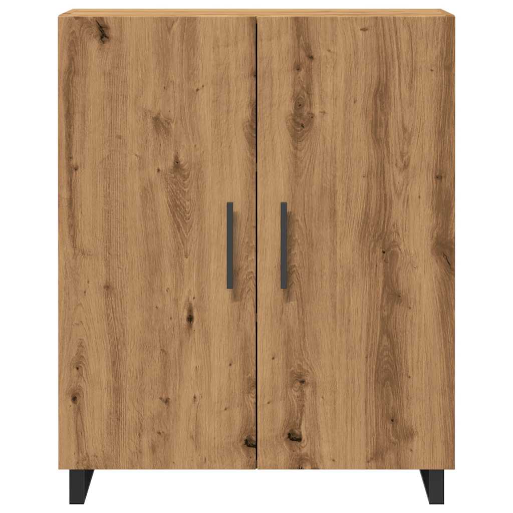 Dressoir 69,5x34x90 cm bewerkt hout artisanaal eikenkleur - AllerleiShop