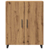 Dressoir 69,5x34x90 cm bewerkt hout artisanaal eikenkleur - AllerleiShop