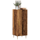 Dressoir 34,5x34x90 cm bewerkt hout oud houtkleurig - AllerleiShop