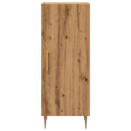 Dressoir 34,5x34x90 cm bewerkt hout artisanaal eikenkleurig - AllerleiShop