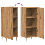 Dressoir 34,5x34x90 cm bewerkt hout artisanaal eikenkleurig - AllerleiShop