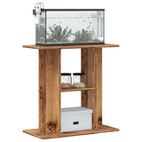 Aquariumstandaard 60x30x60 cm bewerkt hout oud houtkleurig - AllerleiShop