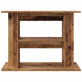 Aquariumstandaard 80x35x60 cm bewerkt hout oud houtkleurig - AllerleiShop