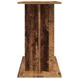 Aquariumstandaard 80x35x60 cm bewerkt hout oud houtkleurig - AllerleiShop