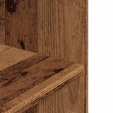 Aquariumstandaard 80x35x60 cm bewerkt hout oud houtkleurig - AllerleiShop