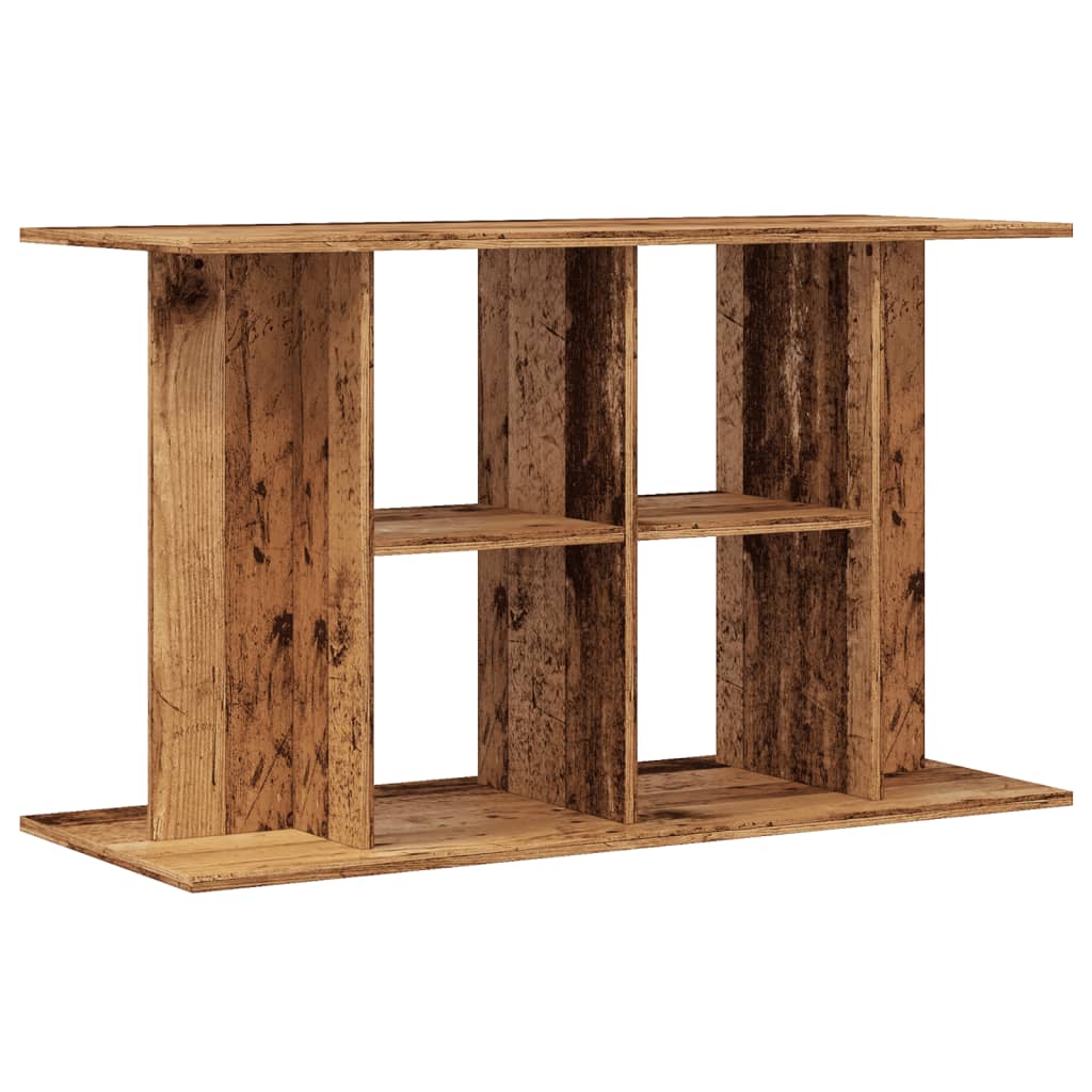 Aquariumstandaard 100x40x60 cm bewerkt hout oud houtkleurig - AllerleiShop