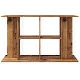 Aquariumstandaard 100x40x60 cm bewerkt hout oud houtkleurig - AllerleiShop