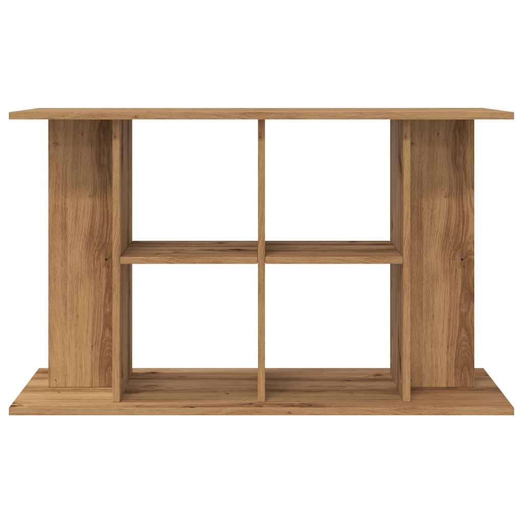 Aquariumstandaard 100x40x60 cm bewerkt hout artisanaal eiken - AllerleiShop