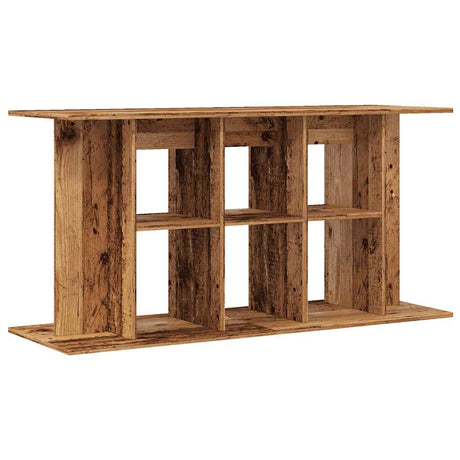 Aquariumstandaard 120x40x60 cm bewerkt hout oud houtkleurig - AllerleiShop