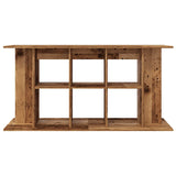 Aquariumstandaard 120x40x60 cm bewerkt hout oud houtkleurig - AllerleiShop