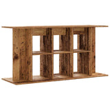 Aquariumstandaard 120x40x60 cm bewerkt hout oud houtkleurig - AllerleiShop