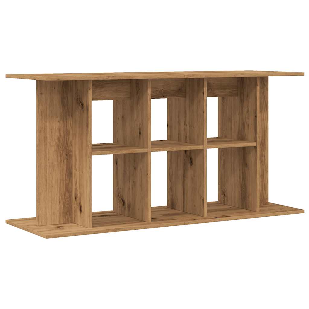 Aquariumstandaard 120x40x60 cm bewerkt hout artisanaal eiken - AllerleiShop