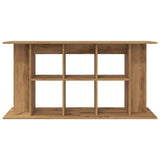 Aquariumstandaard 120x40x60 cm bewerkt hout artisanaal eiken - AllerleiShop