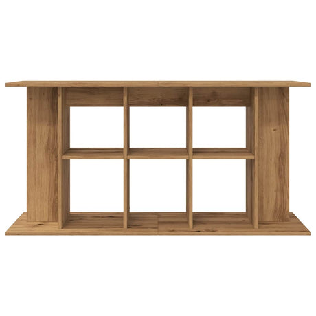 Aquariumstandaard 120x40x60 cm bewerkt hout artisanaal eiken - AllerleiShop