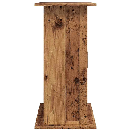 Aquariumstandaard 81x36x73 cm bewerkt hout oud houtkleurig - AllerleiShop