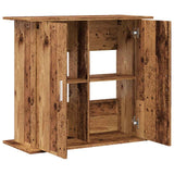 Aquariumstandaard 81x36x73 cm bewerkt hout oud houtkleurig - AllerleiShop