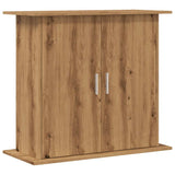 Aquariumstandaard 81x36x73cm bewerkt hout artisanaal eikenkleur