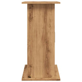 Aquariumstandaard 81x36x73cm bewerkt hout artisanaal eikenkleur