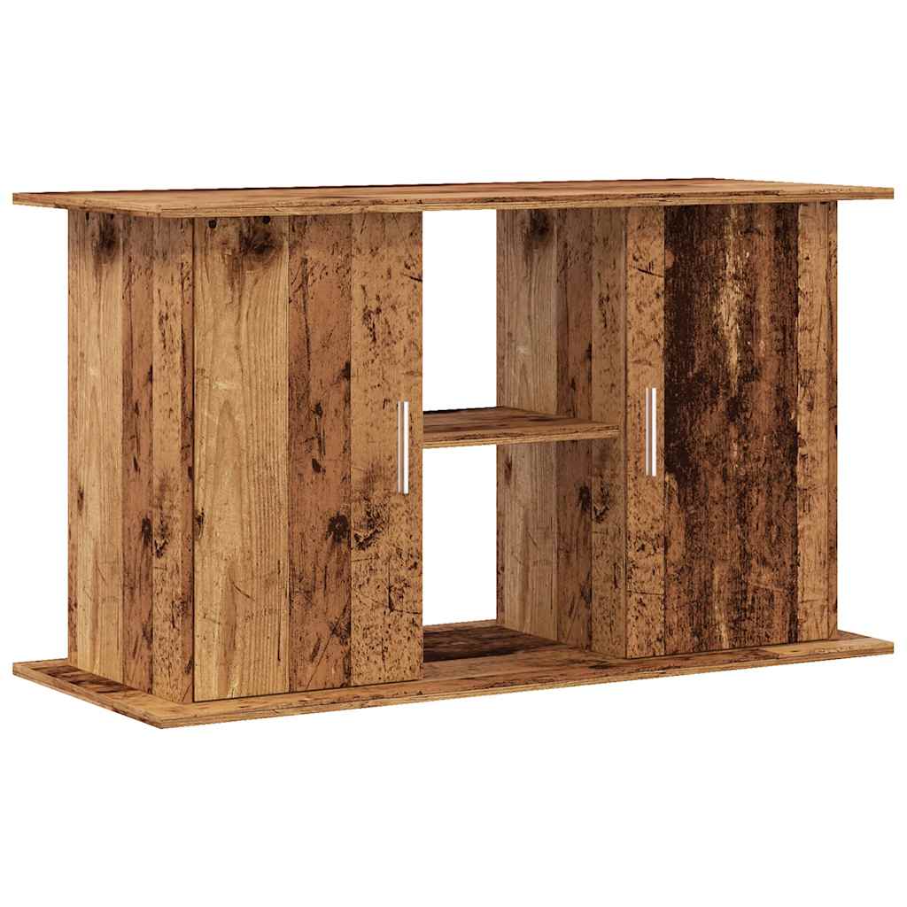 Aquariumstandaard 101x41x58 cm bewerkt hout oud houtkleurig - AllerleiShop