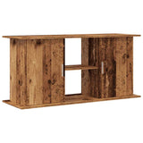 Aquariumstandaard 121x41x58 cm bewerkt hout oud houtkleurig - AllerleiShop