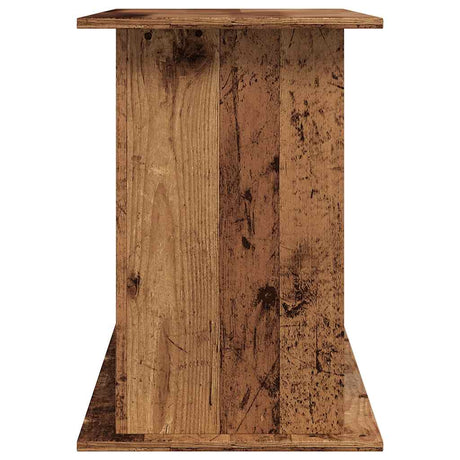 Aquariumstandaard 121x41x58 cm bewerkt hout oud houtkleurig - AllerleiShop