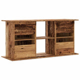 Aquariumstandaard 121x41x58 cm bewerkt hout oud houtkleurig - AllerleiShop