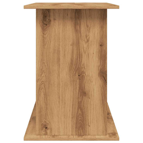 Aquariumstandaard 121x41x58 cm bewerkt hout artisanaal eiken - AllerleiShop