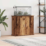 Aquariumstandaard 81x36x73 cm bewerkt hout oud houtkleurig - AllerleiShop