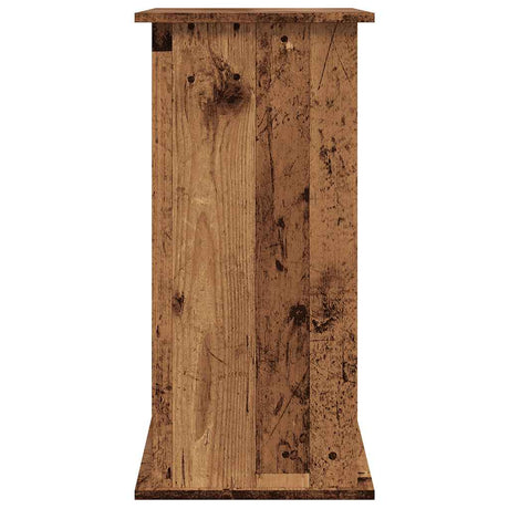 Aquariumstandaard 81x36x73 cm bewerkt hout oud houtkleurig - AllerleiShop