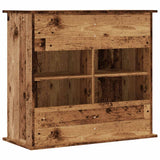 Aquariumstandaard 81x36x73 cm bewerkt hout oud houtkleurig - AllerleiShop