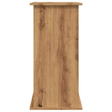 Aquariumstandaard 81x36x73cm bewerkt hout artisanaal eikenkleur