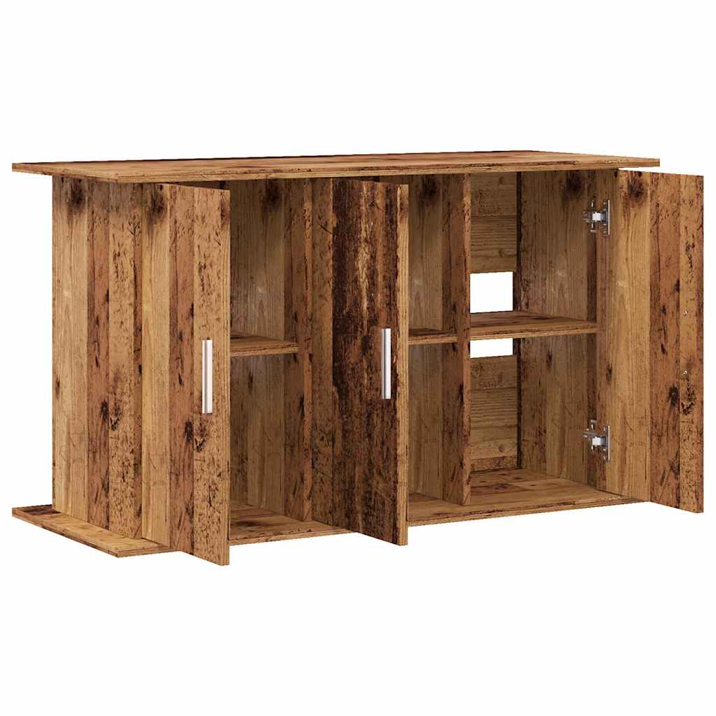 Aquariumstandaard 101x41x58 cm bewerkt hout oud houtkleurig - AllerleiShop