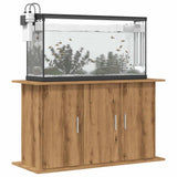 Aquariumstandaard 101x41x58 cm bewerkt hout artisanaal eiken