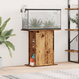 Aquariumstandaard 36x75x72,5 cm bewerkt hout oud houtkleurig - AllerleiShop