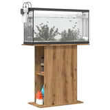 Aquariumstandaard 36x75x72,5 cm bewerkt hout artisanaal eiken - AllerleiShop